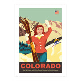 Colorado Ski Girl (Print Only) thumbnail