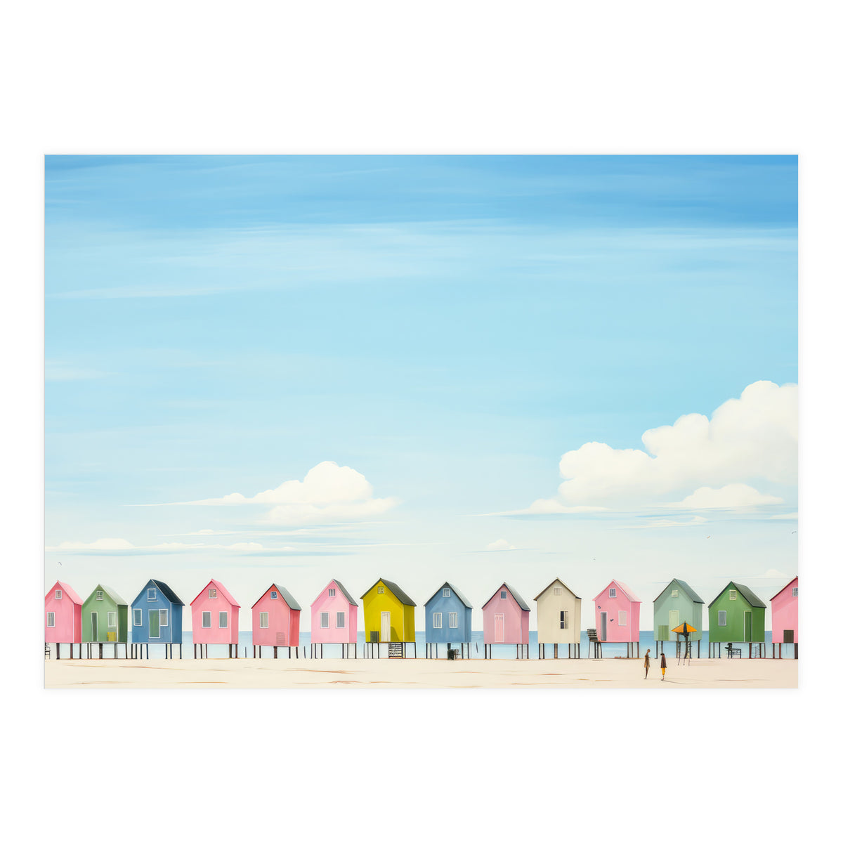 Beach cottages (Print Only)