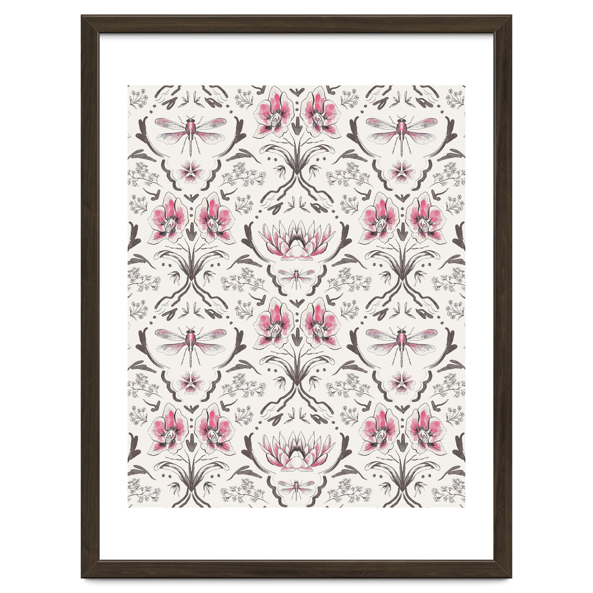 Bohemian Garden Pink Pattern