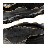 Black & Gold Agate Texture 08  (Print Only) thumbnail
