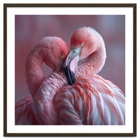 Cute Two Pink Flamingos