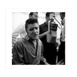 The American singer Elvis Presley during a recording session in 1956. (Print Only) thumbnail