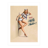Hallo Sailor Pinup Girl (Print Only) thumbnail