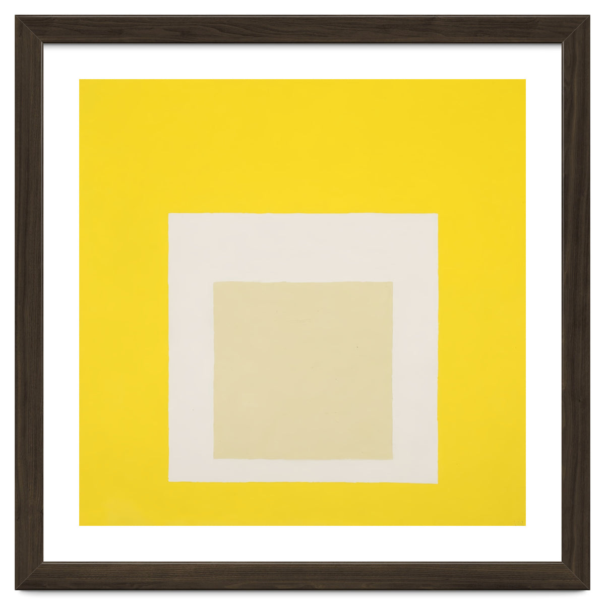 JOSEF ALBERS - HOMAGE TO THE SQUARE YELLOW WHITE