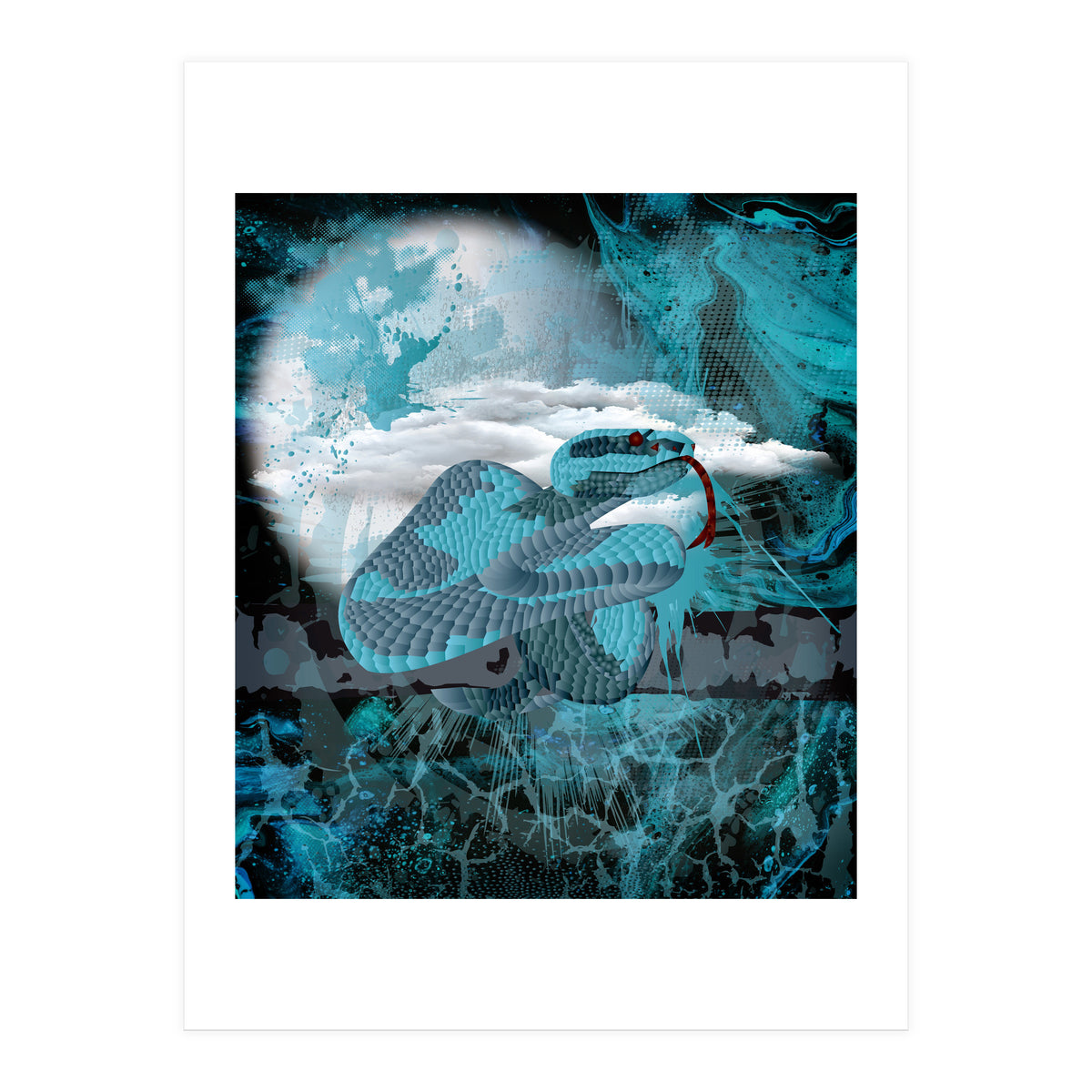 Blue Poly Viper (Print Only)