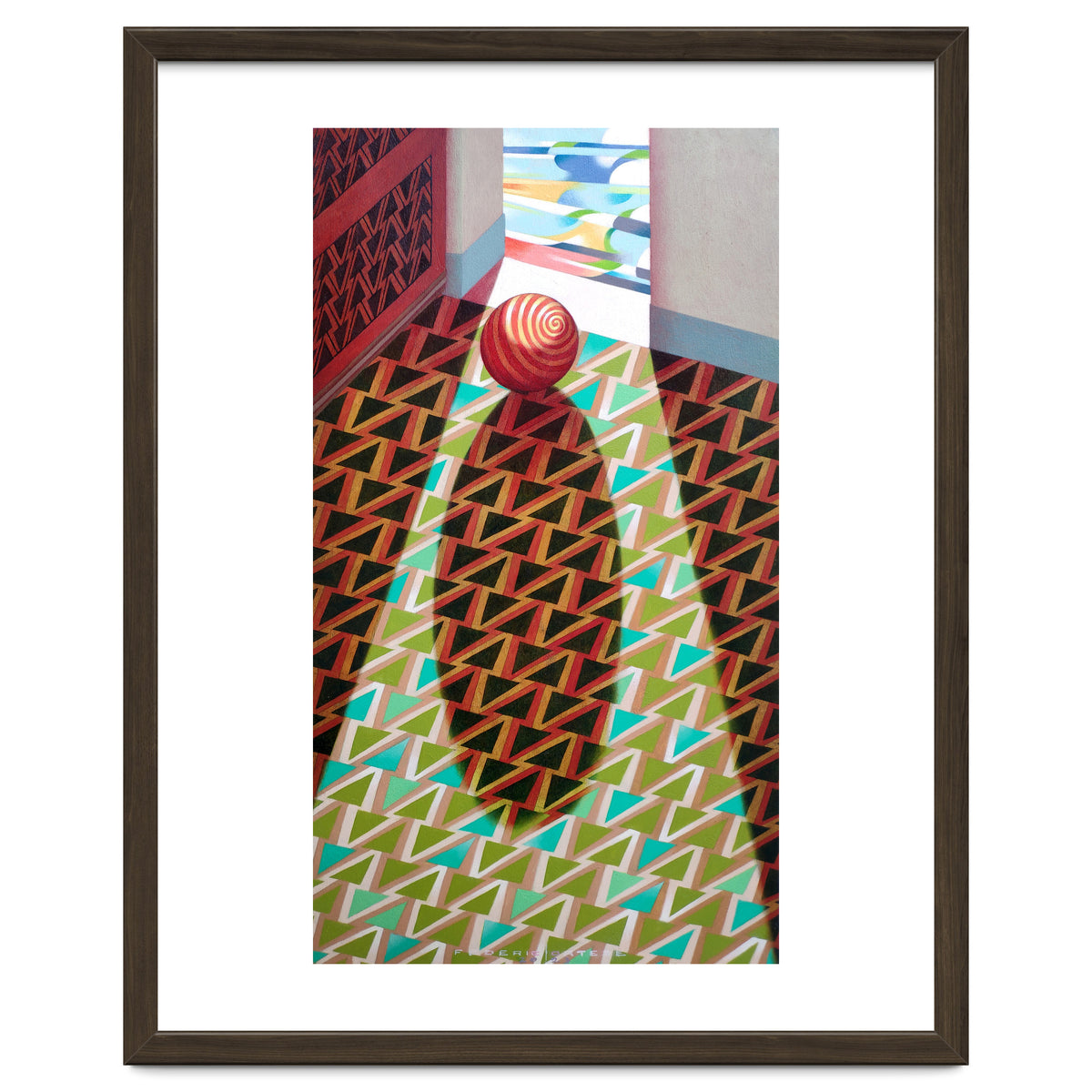 The entrance of the church