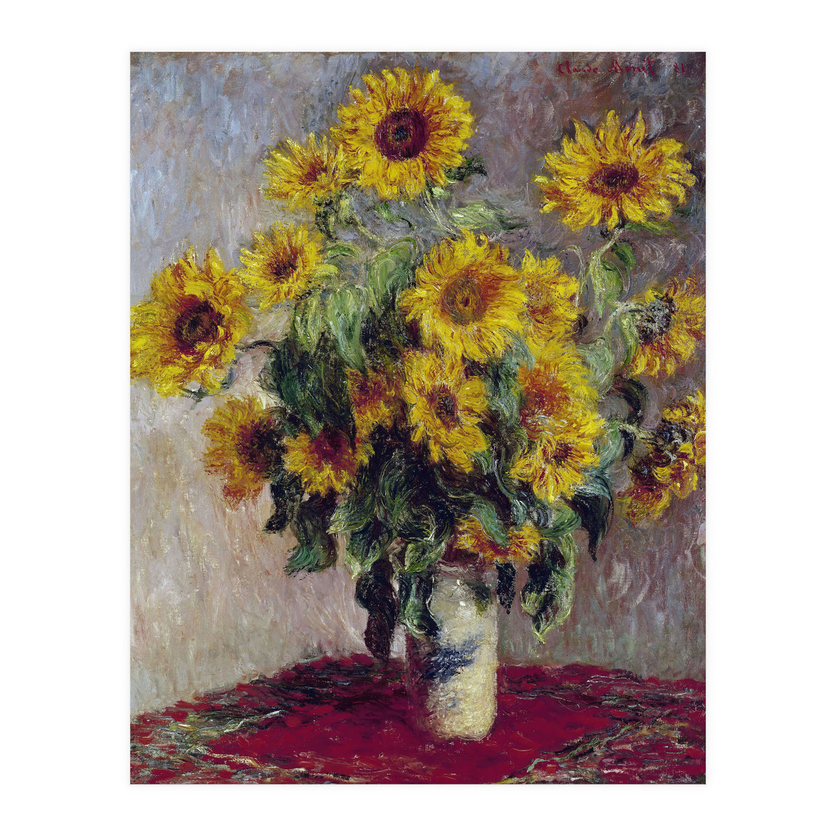Bouquet of Sunflowers. (Print Only)