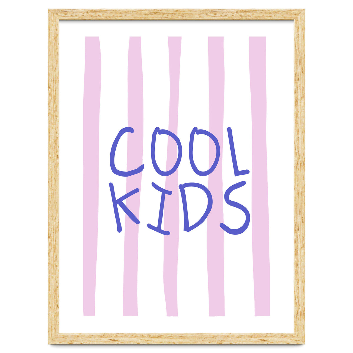 Cool Kids Club, Fun Playful Quote Print for Kids Room and Playroom Decor