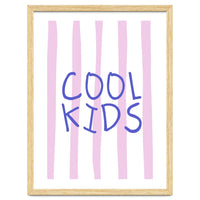 Cool Kids Club, Fun Playful Quote Print for Kids Room and Playroom Decor
