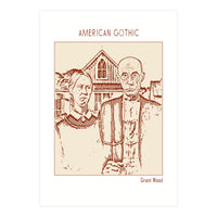 American Gothic – Grant Wood (Print Only)