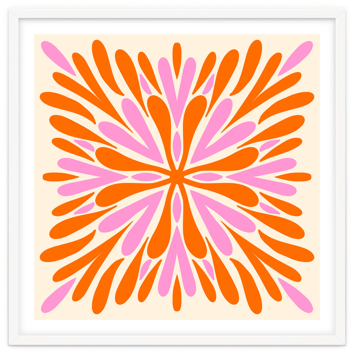 Symmetry Petals - pink and orange