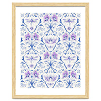 Bohemian Garden Blue Pattern