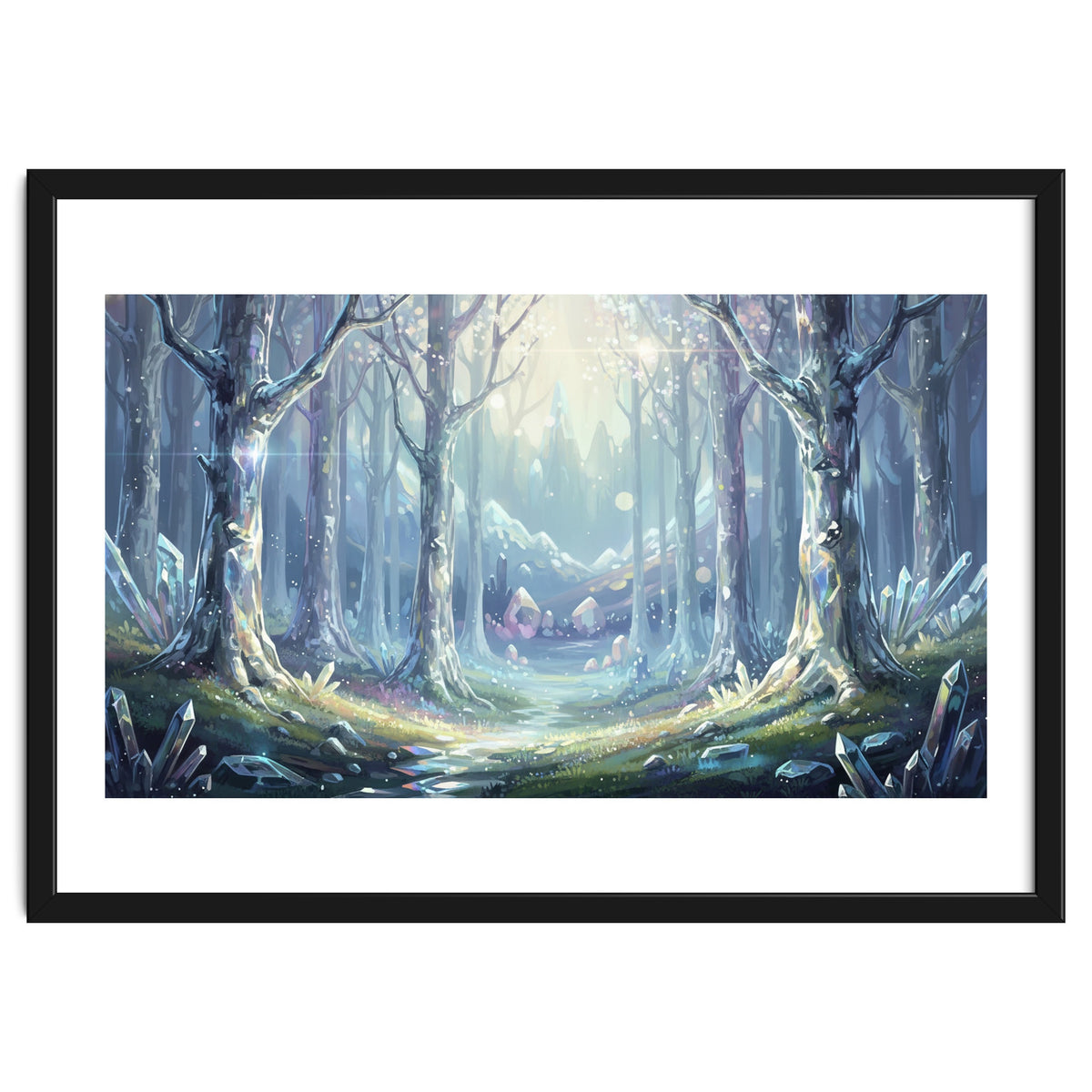 Crystal Forest: Ethereal Fantasy Landscape