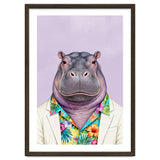 Hippopotamus in Gangster Havana Shirt thumbnail