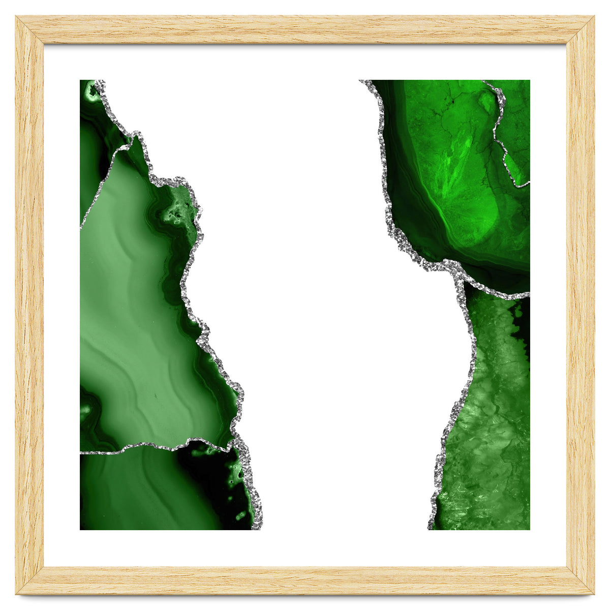 Green & Silver Agate Texture 15