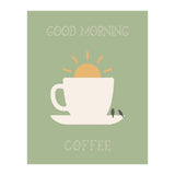 GOOD MORNING COFFEE with birds (Print Only) thumbnail