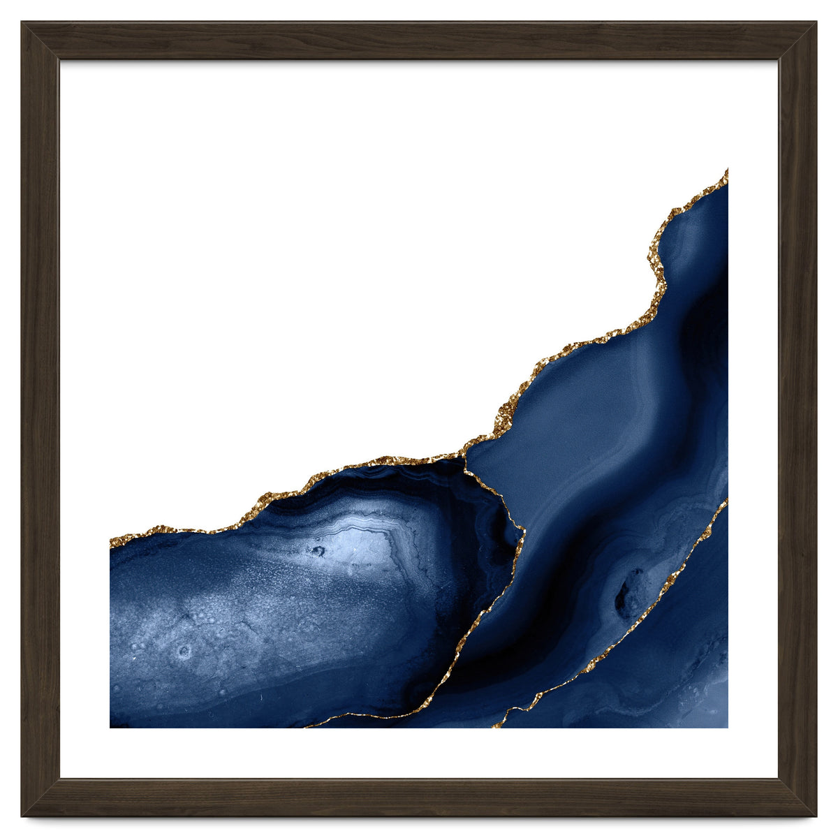 Navy & Gold Agate Texture 22