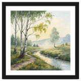 Birch Grove Serenity: A Meadow Wildflower Path thumbnail