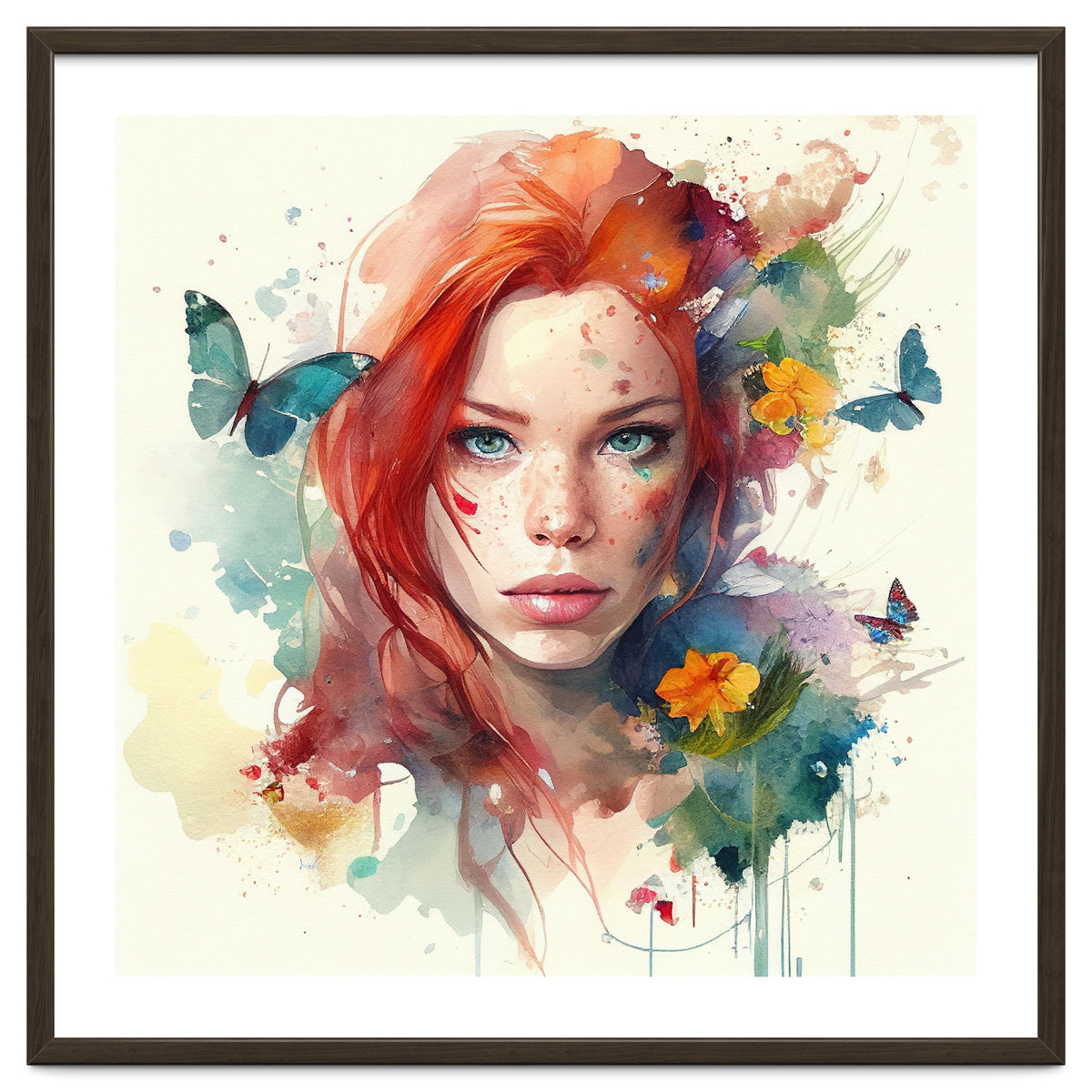 Red Hair Butterfly Light