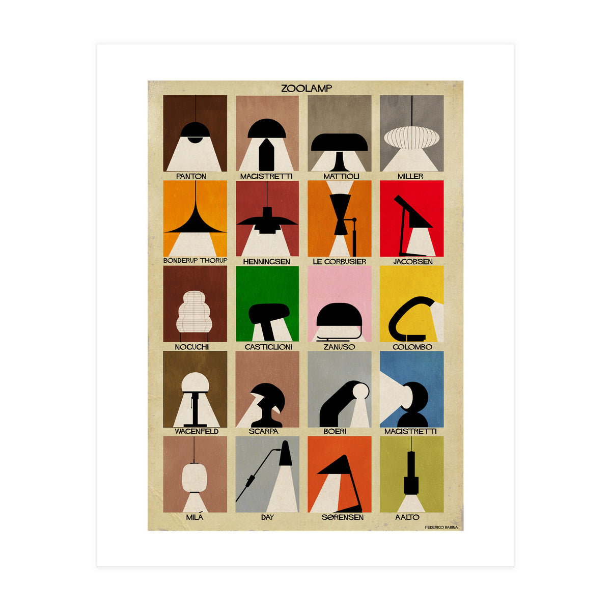 Zoo Lamp Lampade (Print Only)