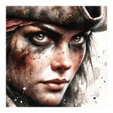 Fierce Pirate Captain Portrait (Print Only) thumbnail