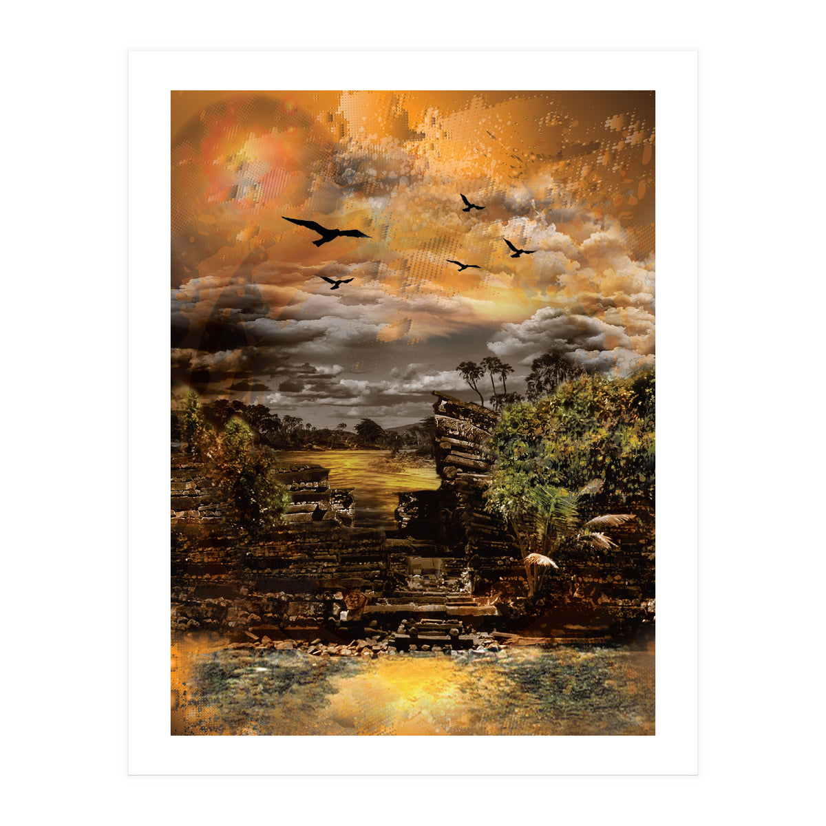 Mysterious Island Pacific Ocean (Print Only)