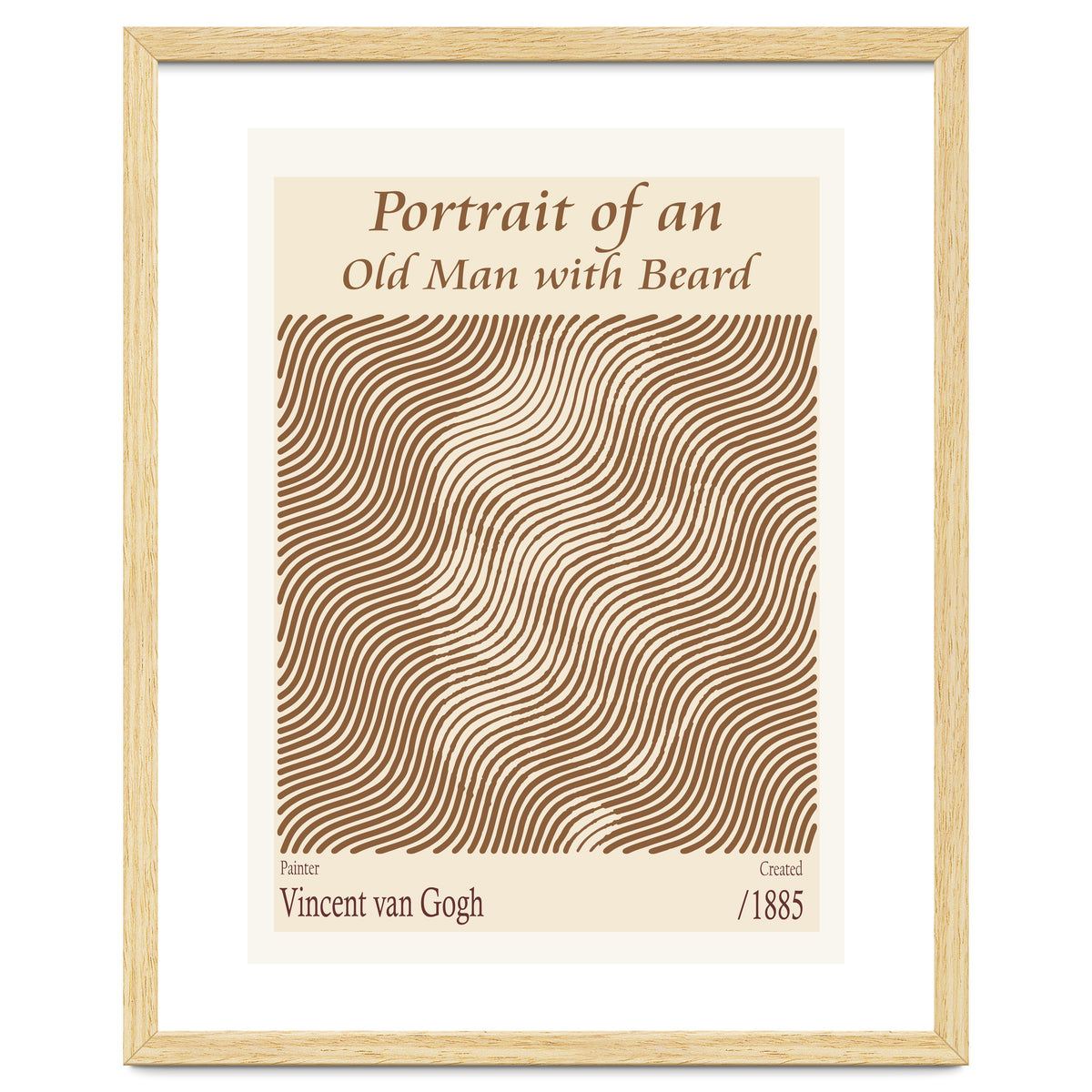 Portrait Of An Old Man With Beard – Vincent Van Gogh (1885)