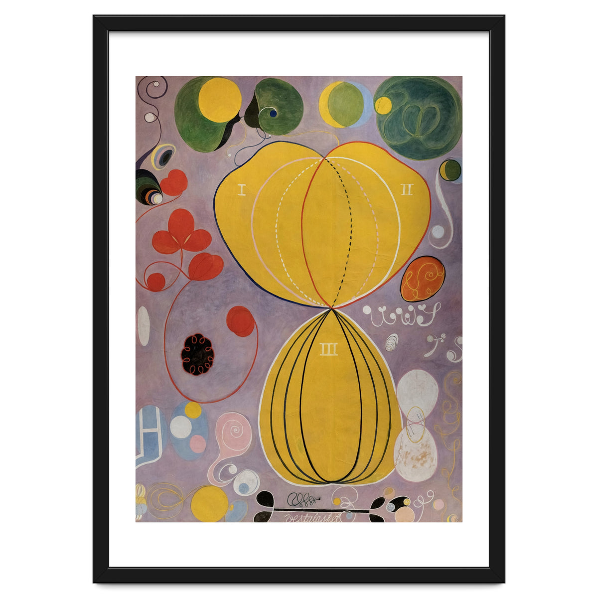 Hilma af Klint - The Ten Largest No 5 Adulthood Abstract Spiritual Art