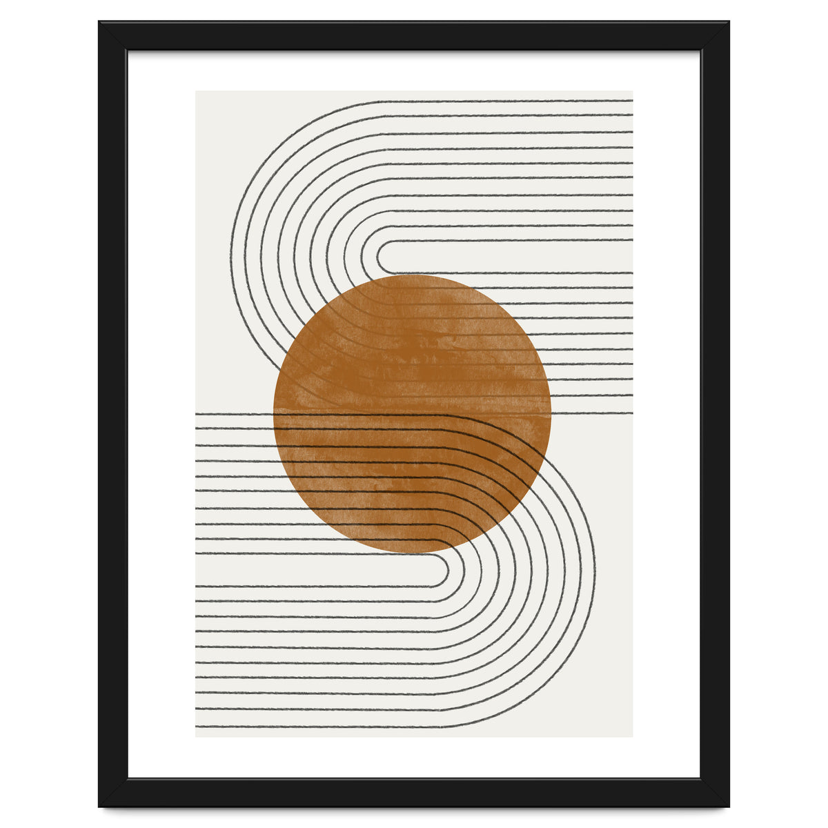 BROWN MINIMALIST MOON