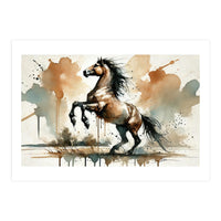 Fiery Horse Elegance (Print Only)