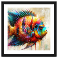 Colorful Tropical Fish Portrait