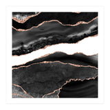 Black & Rose Gold Agate Texture 08  (Print Only) thumbnail