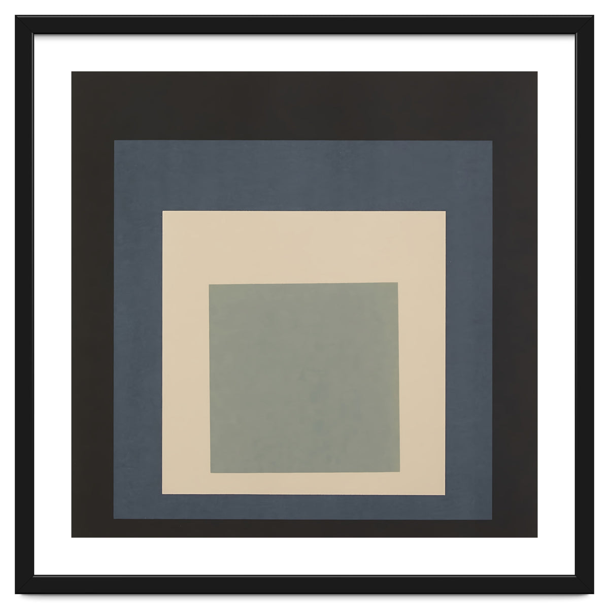 JOSEF ALBERS - HOMAGE TO THE SQUARE BEIGE GREY BLACK HIGH RESOLUTION