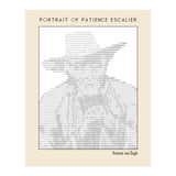 Portrait of Patience Escalier (1888) - Vincent van Gogh(ascii art)  (Print Only) thumbnail