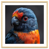 Close Up Portrait Of A Colorful Parrot thumbnail