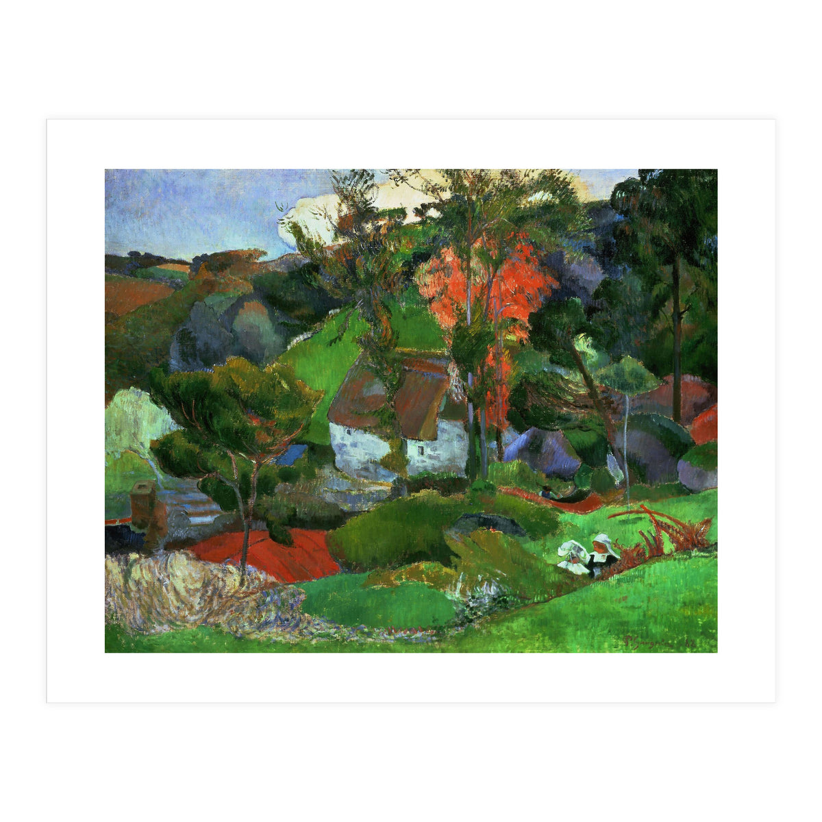 Paul Gauguin / 'Aven running through Pont-Aven', 1888, Oil on canvas. (Print Only)