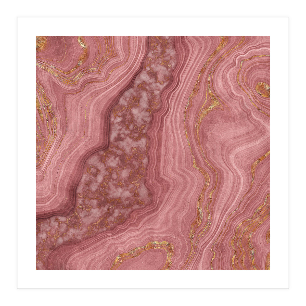 Pink Agate Texture 03 (Print Only)