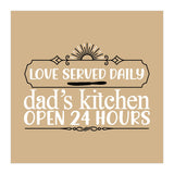 Love Served Daily Dad's Kitchen Open 24 Hours  (Print Only) thumbnail