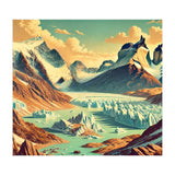 Vintage Argentina, Patagonia Glaciers Poster (Print Only) thumbnail