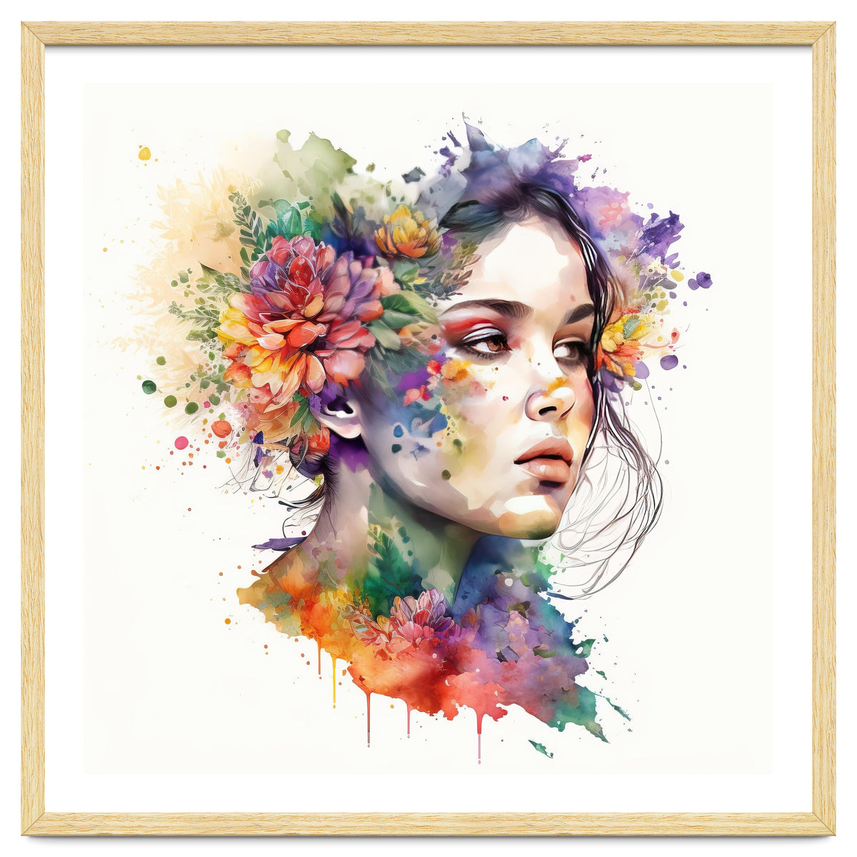 Ethereal Bloom Portrait