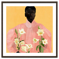 Girl Holding Flowers 2