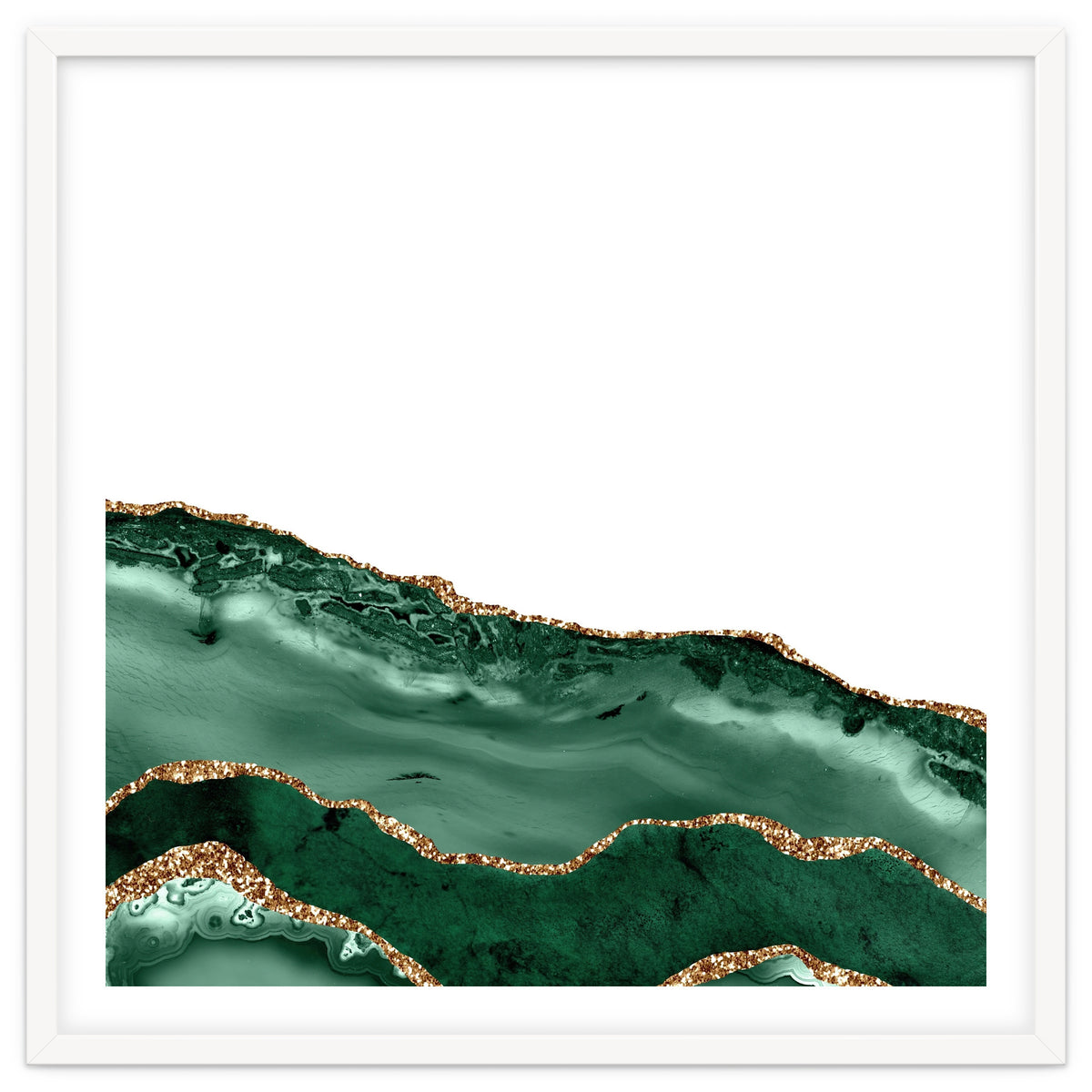 Emerald & Gold Agate Texture 08