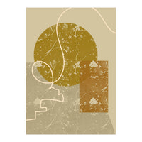 Geometric Composition with an Organic Touch (Print Only)