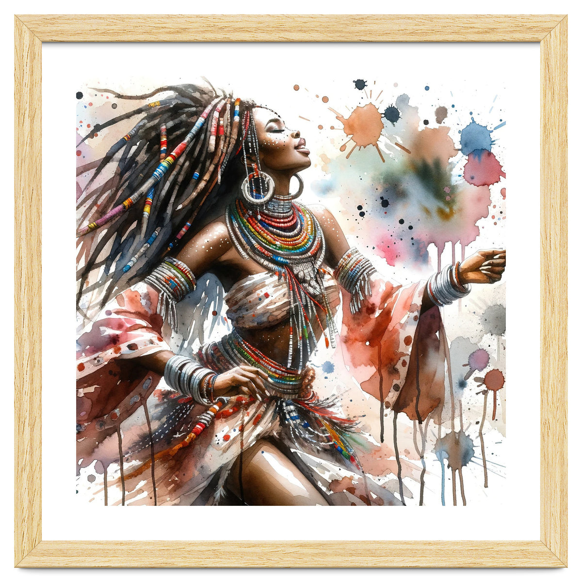 Skyward Beadwork Dancer Portrait