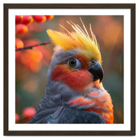 Close Up Portrait Of A Cockatiel Bird