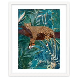 Leopard wearing shoes in the jungle thumbnail