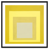 JOSEF ALBERS - HOMAGE TO THE SQUARE YELLOW WHITE