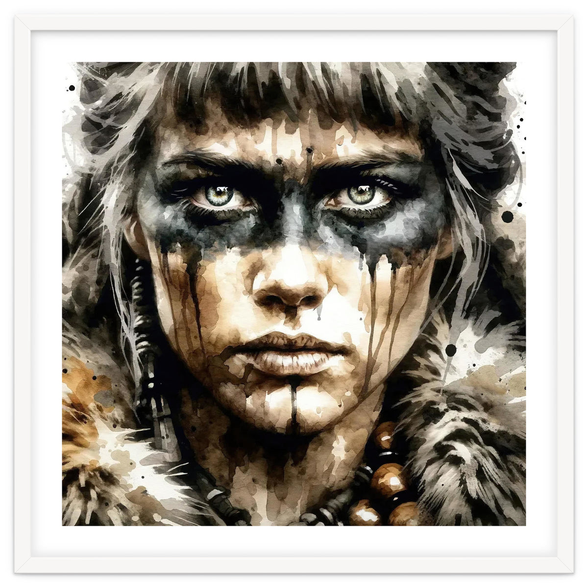 Fur Collar Warrior Portrait