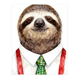 Sloth in the office Attire (Print Only) thumbnail