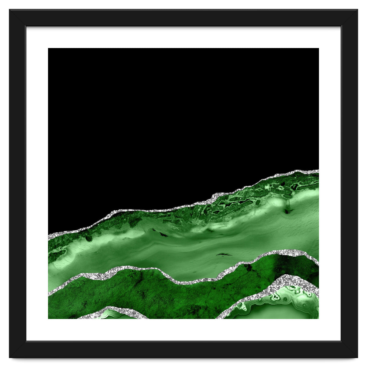 Green & Silver Agate Texture 03